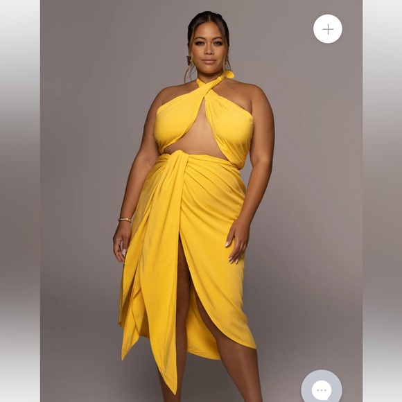 Jlux label YELLOW SAHARA DRESS - Picture 1 of 3